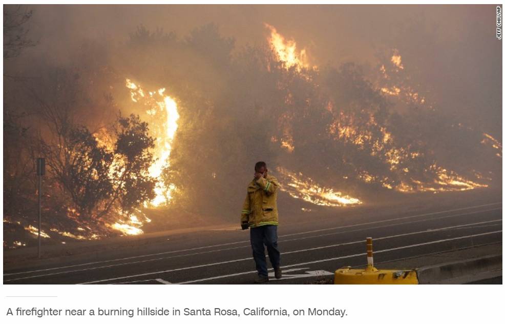 图姐 | 加州火火火，北加酒庄仙境陷火海，南加迪斯尼能见熊熊火光