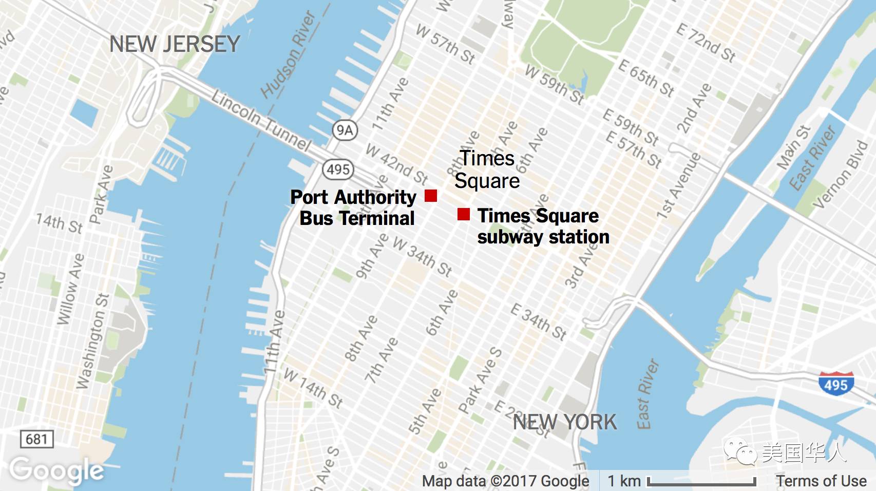 图姐 | 突发！纽约时代广场附近地铁站内自杀式恐袭！