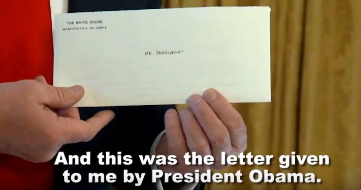 图姐 | 奥巴马离开白宫前给川普的信曝光，他是这样说的
