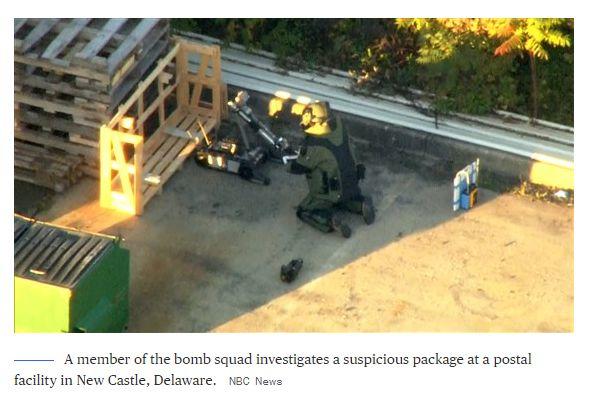 惊魂炸弹包裹数上升至10个，纽约市长称：这是恐怖主义行为