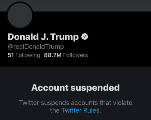 川普推特账号被封，即将下台前面临第二次被弹劾