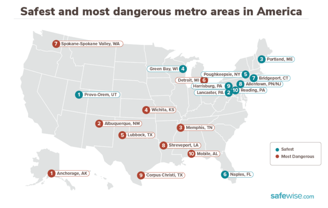 加州太危险了？美国最危险的十大城市有几个在加州？